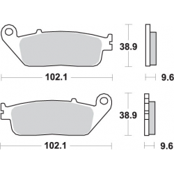 SBS, brzdové desky KH196 Street Ceramic, určeno pro: Honda CB 500, CTX 700, NC 750, VT 750, XL 600V, přední