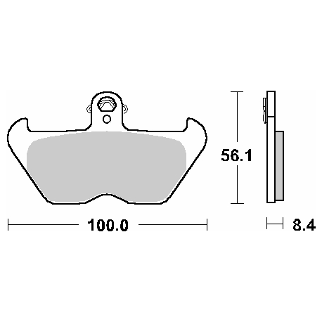 SBS, brzdové desky KH407 / KH246 Street Ceramic, černá barva, určeno pro: BMW K1200, R850/1100/1150/1200, přední