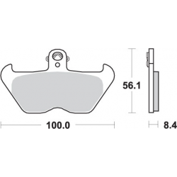 SBS, brzdové desky KH407 / KH246 Street Excel Sinter, zlatá barva, určeno pro: BMW K1200, R850/1100/1150/1200, přední
