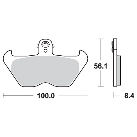 SBS, brzdové desky KH407 / KH246 Street Excel Sinter, zlatá barva, určeno pro: BMW K1200, R850/1100/1150/1200, přední
