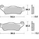 SBS, brzdové desky KH363 Street Ceramic, černá barva, určeno pro: BMW R850/1100/1150/1200, K1200/1300, zadní