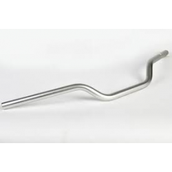 Renthal, řidítka 7/8" (22mm) Road Handlebar SILVER HIGH, stříbrná barva