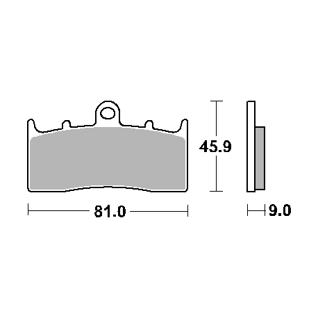 SBS, brzdové desky KH613 Street Ceramic, černá barva, určeno pro: BMW K1200/1300/1600, R850/1100/1150/1200, přední