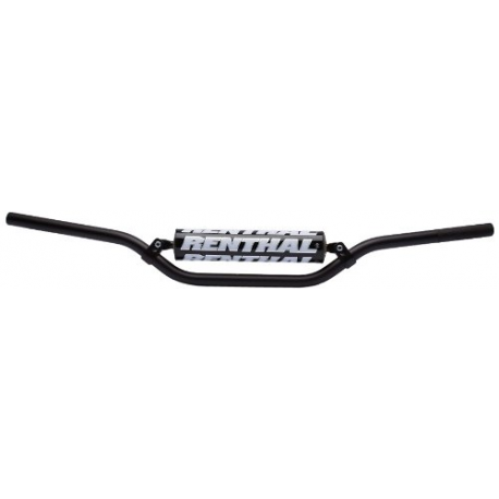 Renthal, řidítka 7/8" (22mm) MX Mini Handlebar BLACK RC MINI PADDED, černá barva, s chráničem