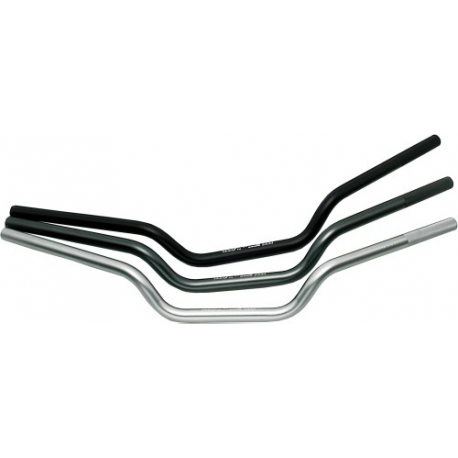 Renthal, řidítka 7/8" (22mm) Road Handlebar SILVER STREETFIGHTER, stříbrná barva