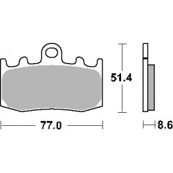 SBS, brzdové desky KH335 Street Ceramic, černá barva, určeno pro: BMW R850/1100/1150/1200, K1200/1300, přední