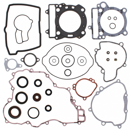 Winderosa (Vertex), sada těsnění motoru, KTM SX-F 250 05-12, XC-F 250 07-12, XC-FW 250 06-13(s gufery motoru)