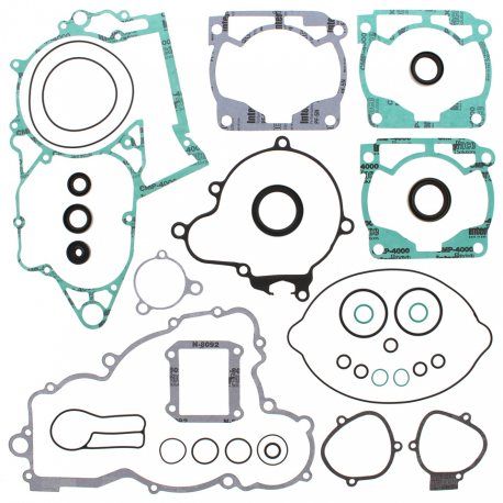 Winderosa (Vertex), sada těsnění motoru, KTM XC 250 08-16, XC-W 250 08-16(s gufery motoru)