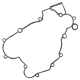 Winderosa (Vertex), těsnění víka spojky, KTM SX 105 06-11, SX 85 03-17, SX 85 BW 13-16, XC 105 08-09, XC 85 08-09, HUSQVARN