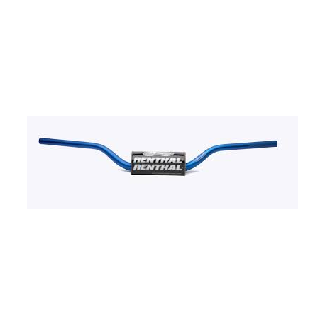 Renthal, řidítka 1,1/8" (28,6mm) MX Fatbar Handlebar BLUE MCGRATH / SHORT PADDED PADDED, modrá barva s chráničem