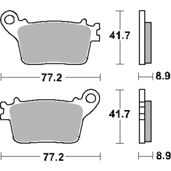 SBS, brzdové desky KH436 Street Ceramic, černá barva, určeno pro: Honda CBR600/1000, Suzuki GSX-R600/750/1000/, Yamaha R1, KAWAS