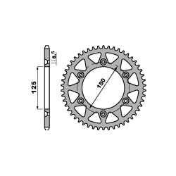 PBR, rozeta 899 42 C45 KTM LC4/SX/EXC (JTR897.42) (řetěz 520)
