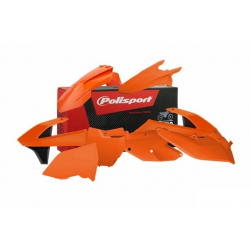 Polisport, sada plastů, SX 125/150 SX-F 250/350/450 XC-F 250/350/450 16-18 oranžová barva