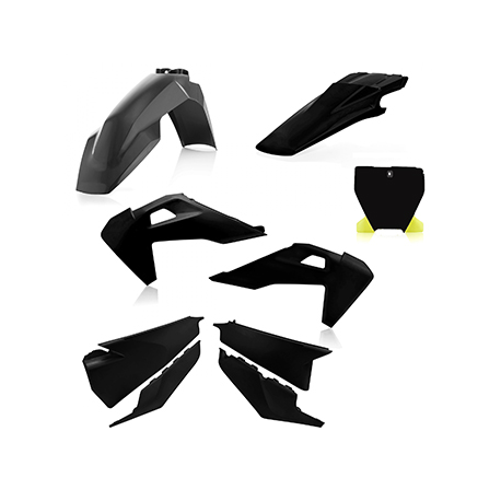 Polisport, sada plastů, HUSQVARNA TC/FC 19 černá barva