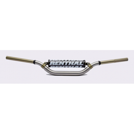 Renthal, řidítka 1,1/8" (28,6mm) MX Twinwall 921 HANDLEBAR TANIUM Yamaha YZ/YZF +06 PADDED, titan barva s chráničem