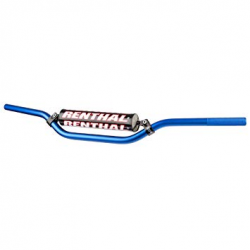 Renthal, řidítka 7/8" (22mm) MX Handlebar BLUE RC PADDED, modrá barva s chráničem