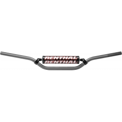 Renthal, řidítka 7/8" (22mm) MX Handlebar GREY RC PADDED, šedá barva s chráničem