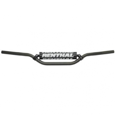 Renthal, řidítka 7/8" (22mm) MX Handlebar TANIUM RC PADDED, titan barva s chráničem