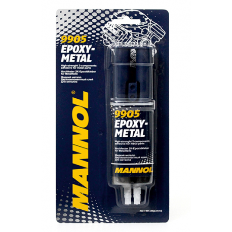 Mannol, EPOXY-METAL - dvousložkové lepidlo na kov (tekutý kov) 30G (9905) (144)