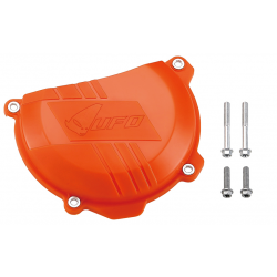 UFO, kryt víka spojky, KTM SXF 250 '13-'15, SXF 350 '11-'15, EXC 250 '13-'15, EXC 350 '12-'15, oranžová barva