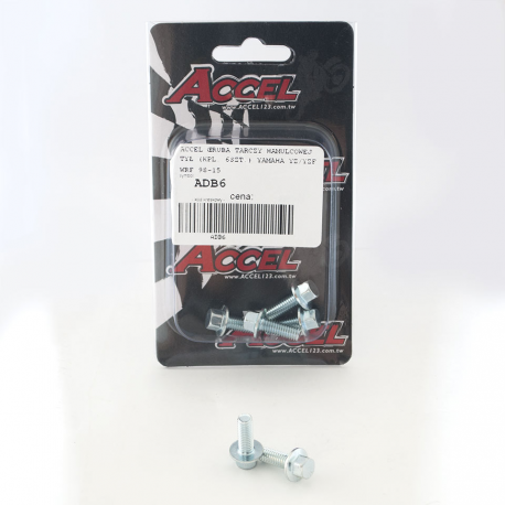 Accel, šrouby zadního kotouče (KPL. 6ks.-M6) Yamaha YZ/YZF/WRF '98-'16