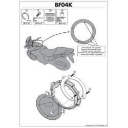 Kappa, držák na nádrž Tanklock, Kawasaki ER-6N,ER-6F,VERSYS 1000