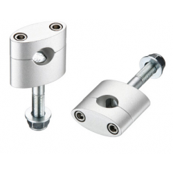 Accel, zvyšovací držáky řidítek (22,2mm) výška 33mm, se šroubem M12, černá barva