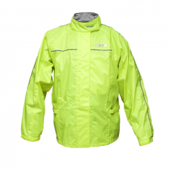 Biketec, bunda do deště, barva žlutá fluo, velikost 2XL