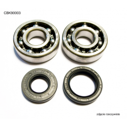 Bearing Worx, ložiska a gufera klikovky, Yamaha YZ 125 01-04 (NTN) (24-1025)