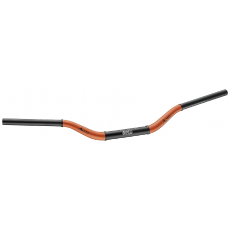 Accel, alu řidítka Taper (28,6mm) MX, model Yamaha YZ vysoká (7075-T6) Ergal, dvoubarevná, oranžová+černá (šířka 803mm)