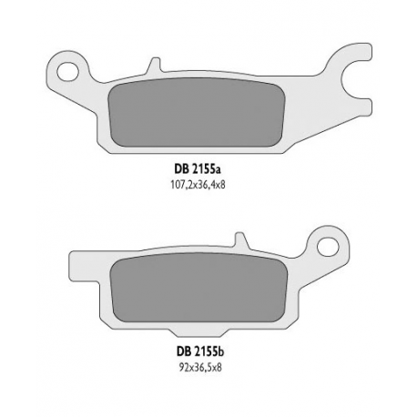 Delta Braking, brzdové desky KH443 Yamaha YFM 550 GRIZZLY '11-14, YFM 700 GRIZZLY '07-18 levé přední - nahrazuje DB2155MX-D ORA
