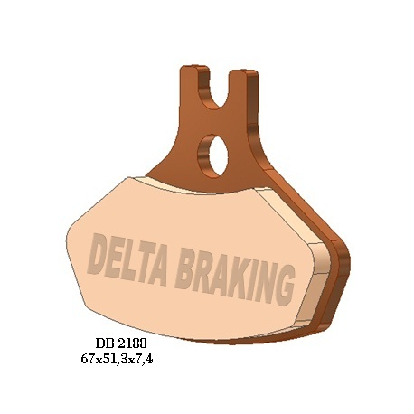 Delta Braking, brzdové desky KH468 CAN-AM DS 450 (08-14), přední - nahrazuje DB2188MX-N a DB2188QD-N