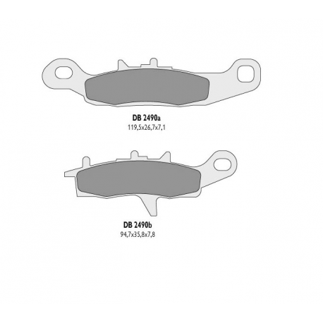 Delta Braking, brzdové desky KH342 KVF levé přední - nahrazuje DB2490MX-D a DB2490QD-D