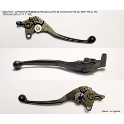 Nachman, spojková páčka, Kawasaki ZX7R '96-'02,GPZ1100 '96-'98, ZRX1100 '97-'00, ZZR1100/1200 (MC-08568BK, 71582)