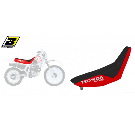 Blackbird, potah sedla, Honda XR 250/350 '88-'95, barva černá/červená, nápis Honda