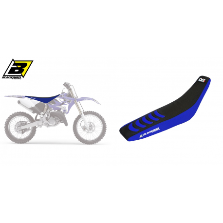 Blackbird, potah sedla, Yamaha YZ 125/250 '02-'18, Double Grip 3, barva černá/modrá