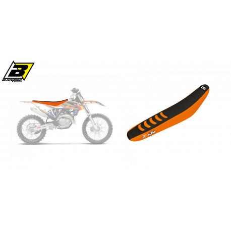 Blackbird, potah sedla, KTM SX/SXF '19-'21, EXC '21 Double Grip 3, barva černá/oranžová