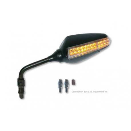 FAR, zpětné zrcátko, pravé univerzální s blinkrem LED, černá barva (komplet pro FAR 6885)