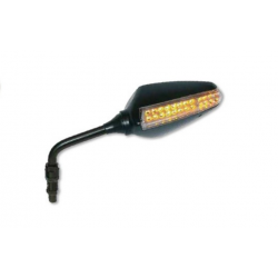 FAR, zpětné zrcátko, pravé univerzální s blinkrem LED černá barva (komplet pro FAR 7165)