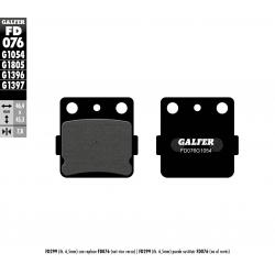 Galfer, brzdové desky KH84 Semi Metal