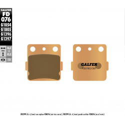 Galfer, brzdové desky KH84 Sintered (zlaté) ATV