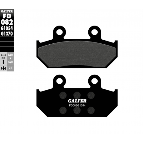 GALFER KLOCKI HAMULCOWE KH124 / KH412