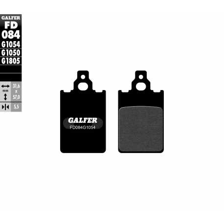 GALFER KLOCKI HAMULCOWE KH116