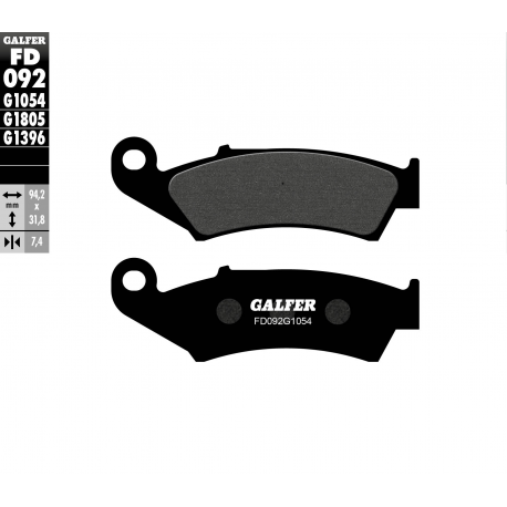 Galfer, brzdové desky KH125 Semi Metal, přední Honda CR125 '87-'93, CR250 '87-'91, XR600R '87-'92