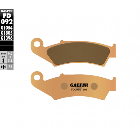 Galfer, brzdové desky KH125 Sintered (zlaté) Off-Road