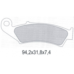Galfer, brzdové desky KH125 Semi Metal