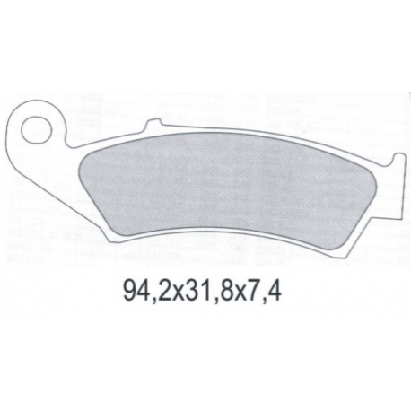 Galfer, brzdové desky KH125 Semi Metal