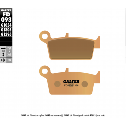 Galfer, brzdové desky KH131 Sintered (zlaté) Off-Road