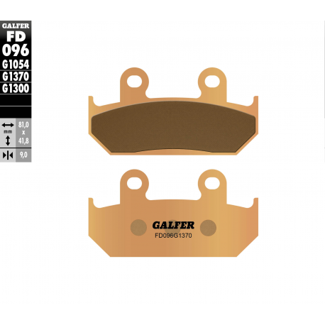 Galfer, brzdové desky KH121 / KH203 Sintered (zlaté) Street