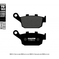 Galfer, brzdové desky KH140, zadní Semi Metal Honda CB/CBR/CTX/NTV/XL600,650V/XRV750 '90-'02, TRIUMPH